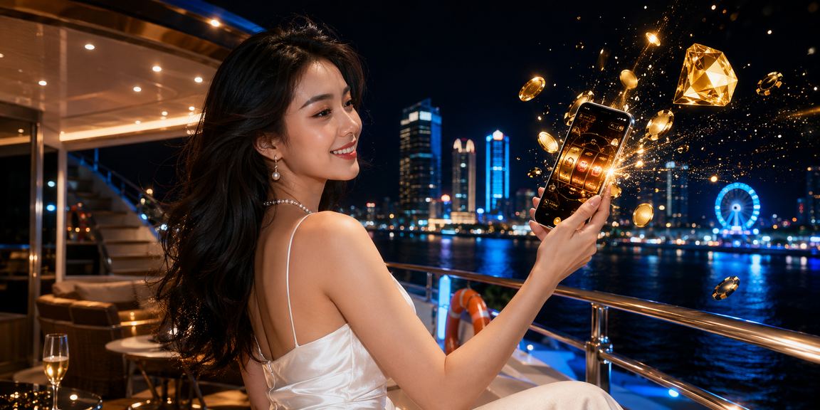 Người chơi slot game trên bãi biển Đà Nẵng vào buổi chiều tà