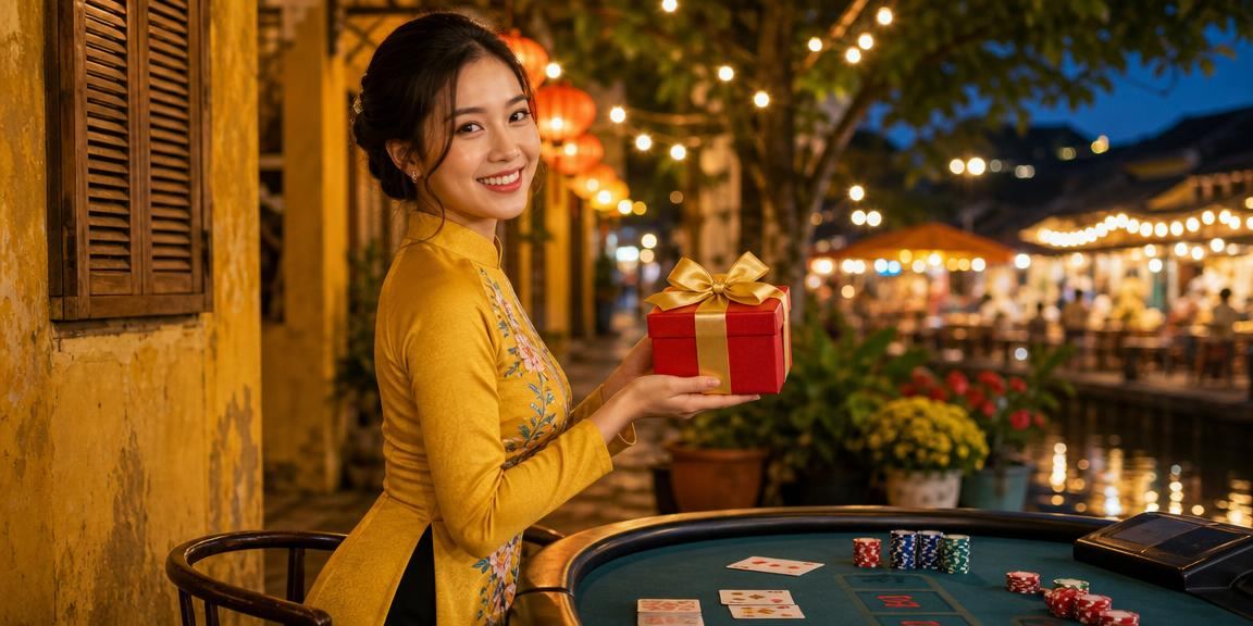 Bàn Baccarat sôi động giữa không khí chợ đêm Hội An
