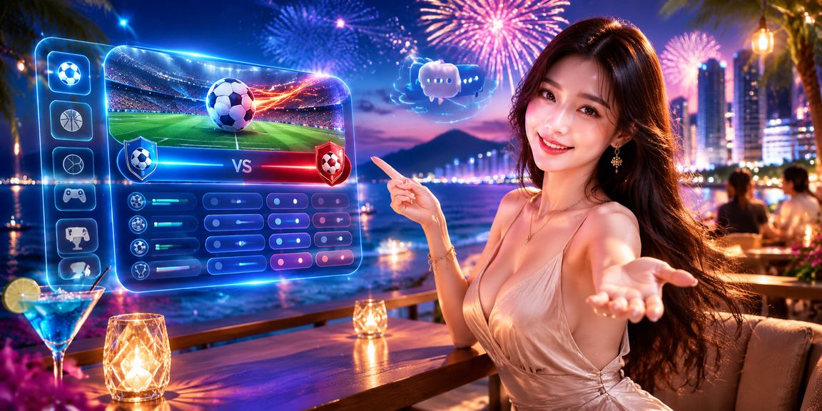 Người chơi casino trực tuyến trên bãi biển Nha Trang ban đêm